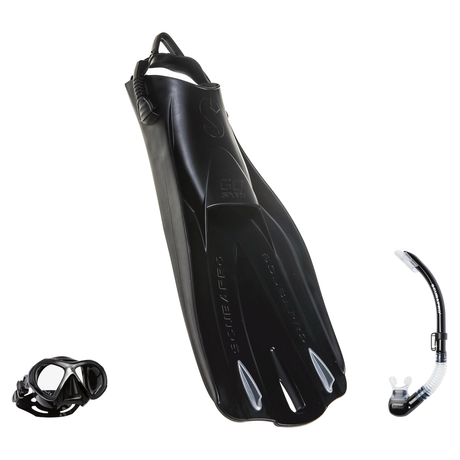 Scubapro Mask Fin Snorkel Package – Zoom, Spectra or Spectra Mini Mask + Nexus Purge Valve Snorkel + GO Sport Gorilla Fins —…
