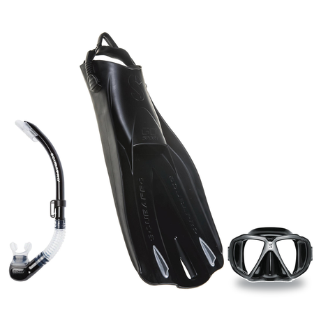 Scubapro Mask Fin Snorkel Package – Zoom, Spectra or Spectra Mini Mask + Nexus Purge Valve Snorkel + GO Sport Gorilla Fins —…