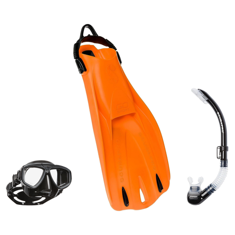 Scubapro Mask Fin Snorkel Package – Zoom, Spectra or Spectra Mini Mask + Nexus Purge Valve Snorkel + GO Sport Gorilla Fins —…