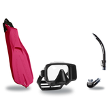 Scubapro Mask Fin Snorkel Package – Gorilla Frameless, Frameless or Flux Single Lens Mask + Nexus Purge Valve Snorkel + GO T…