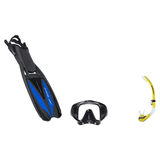 Scubapro Mask Fin Snorkel Package – Gorilla Frameless, Frameless or Flux Single Lens Mask + Nexus Purge Valve Snorkel + GO T…
