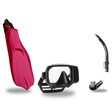 Scubapro Mask Fin Snorkel Package – Gorilla Frameless, Frameless or Flux Single Lens Mask + Nexus Purge Valve Snorkel + GO T…