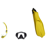 Scubapro Mask Fin Snorkel Package – Gorilla Frameless, Frameless or Flux Single Lens Mask + Nexus Purge Valve Snorkel + GO T…
