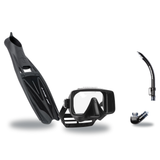Scubapro Mask Fin Snorkel Package – Gorilla Frameless, Frameless or Flux Single Lens Mask + Nexus Purge Valve Snorkel + GO T…