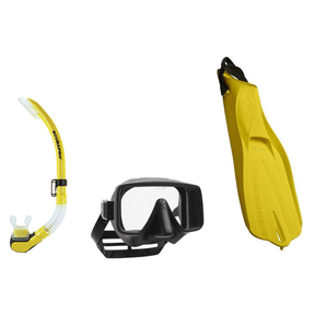 Scubapro Mask Fin Snorkel Package – Gorilla Frameless, Frameless or Flux Single Lens Mask + Nexus Purge Valve Snorkel + GO T…