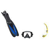 Scubapro Mask Fin Snorkel Package – Gorilla Frameless, Frameless or Flux Single Lens Mask + Nexus Purge Valve Snorkel + GO T…