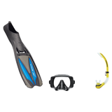 Scubapro Mask Fin Snorkel Package – Gorilla Frameless, Frameless or Flux Single Lens Mask + Nexus Purge Valve Snorkel + GO T…