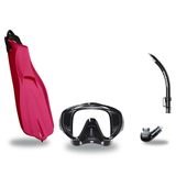 Scubapro Mask Fin Snorkel Package – Gorilla Frameless, Frameless or Flux Single Lens Mask + Nexus Purge Valve Snorkel + GO T…