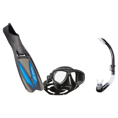 Scubapro Mask Fin Snorkel Package – Zoom, Spectra or Spectra Mini Mask + Nexus Purge Valve Snorkel + Jet Sport Full Foot Fin…