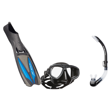 Scubapro Mask Fin Snorkel Package – Zoom, Spectra or Spectra Mini Mask + Nexus Purge Valve Snorkel + Jet Sport Full Foot Fin…