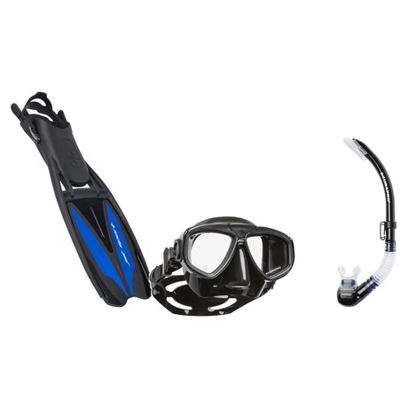 Scubapro Mask Fin Snorkel Package – Zoom, Spectra or Spectra Mini Mask + Nexus Purge Valve Snorkel + Jet Sport Full Foot Fin…