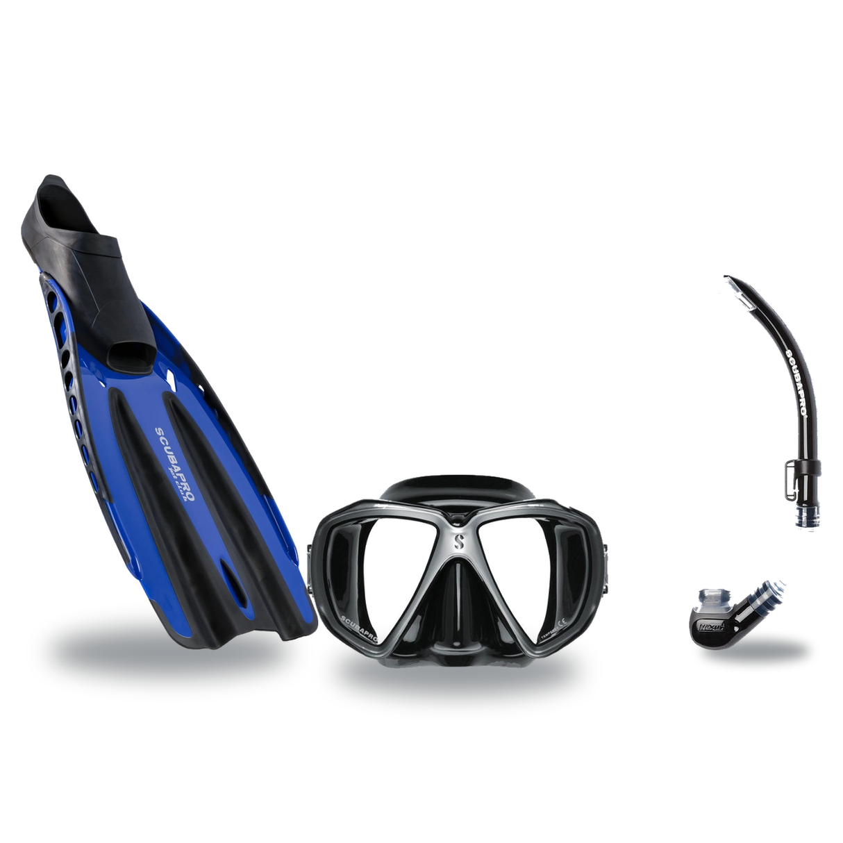 Scubapro Mask Fin Snorkel Package – Zoom, Spectra or Spectra Mini Mask + Nexus Purge Valve Snorkel + Jet Sport Full Foot Fin…
