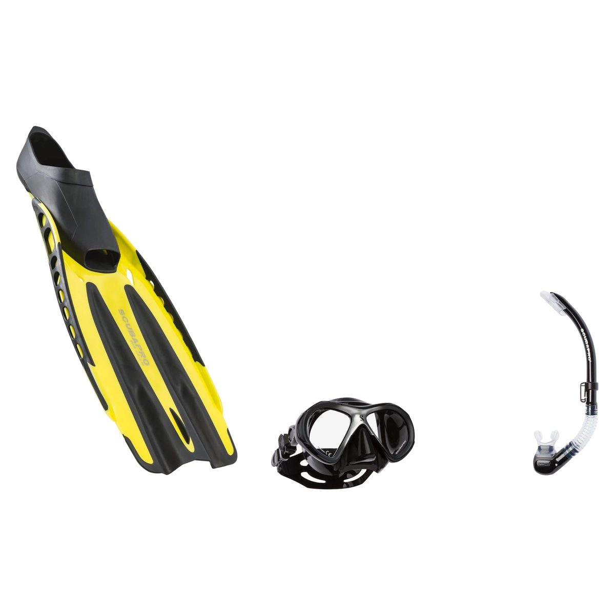 Scubapro Mask Fin Snorkel Package – Zoom, Spectra or Spectra Mini Mask + Nexus Purge Valve Snorkel + Jet Sport Full Foot Fin…