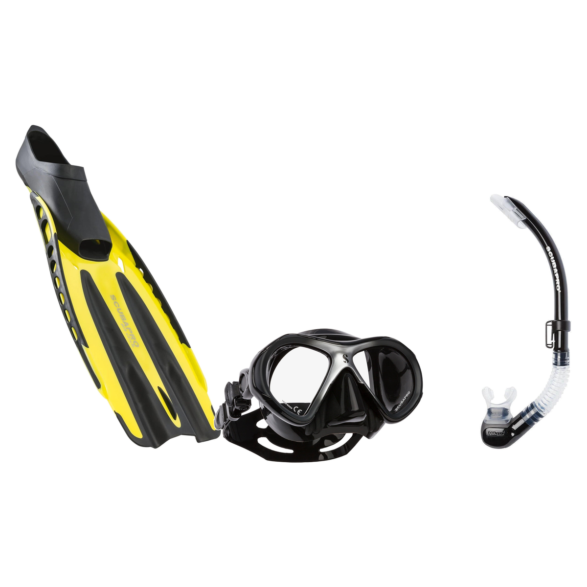 Scubapro Mask Fin Snorkel Package – Zoom, Spectra or Spectra Mini Mask + Nexus Purge Valve Snorkel + Jet Sport Full Foot Fin…