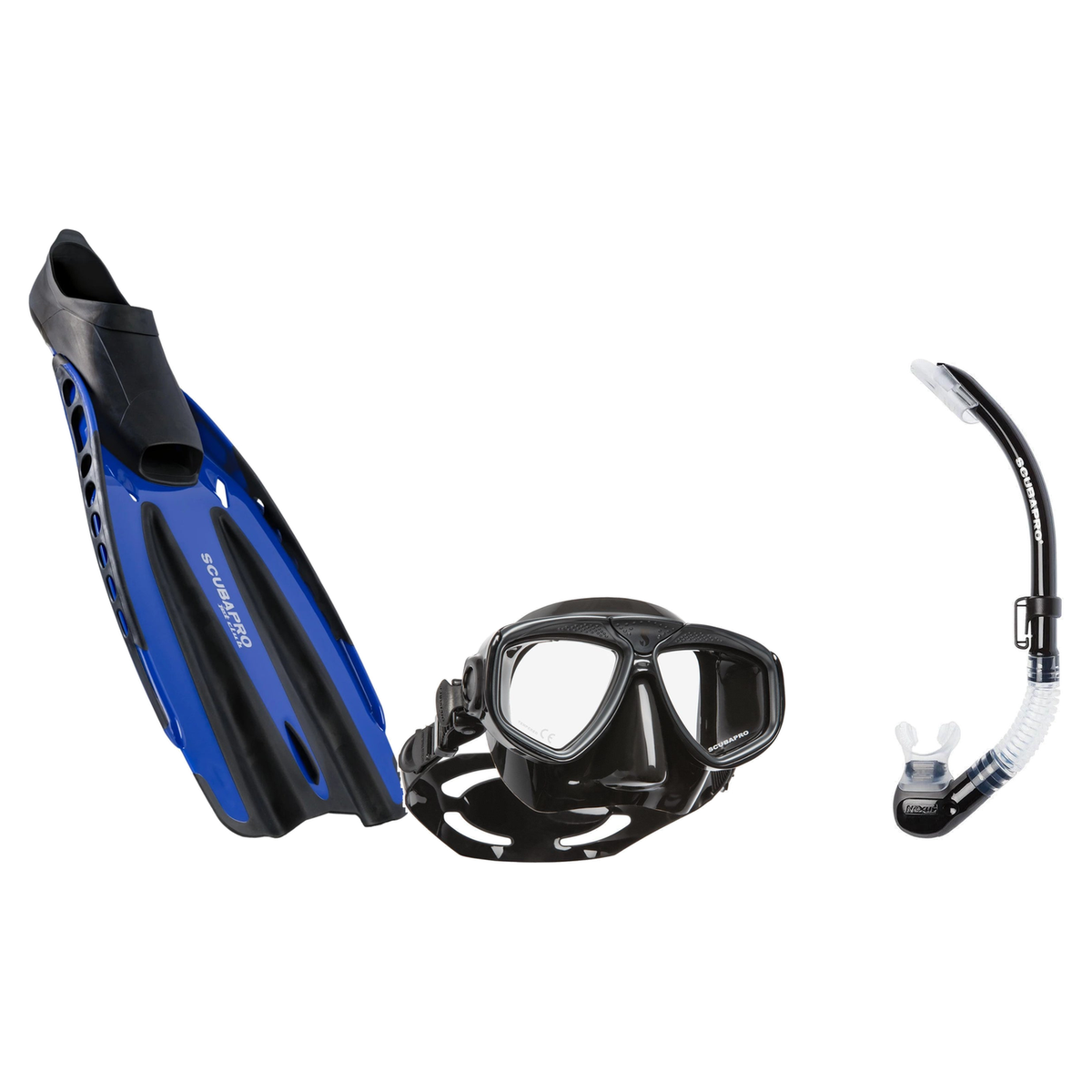Scubapro Mask Fin Snorkel Package – Zoom, Spectra or Spectra Mini Mask + Nexus Purge Valve Snorkel + Jet Sport Full Foot Fin…