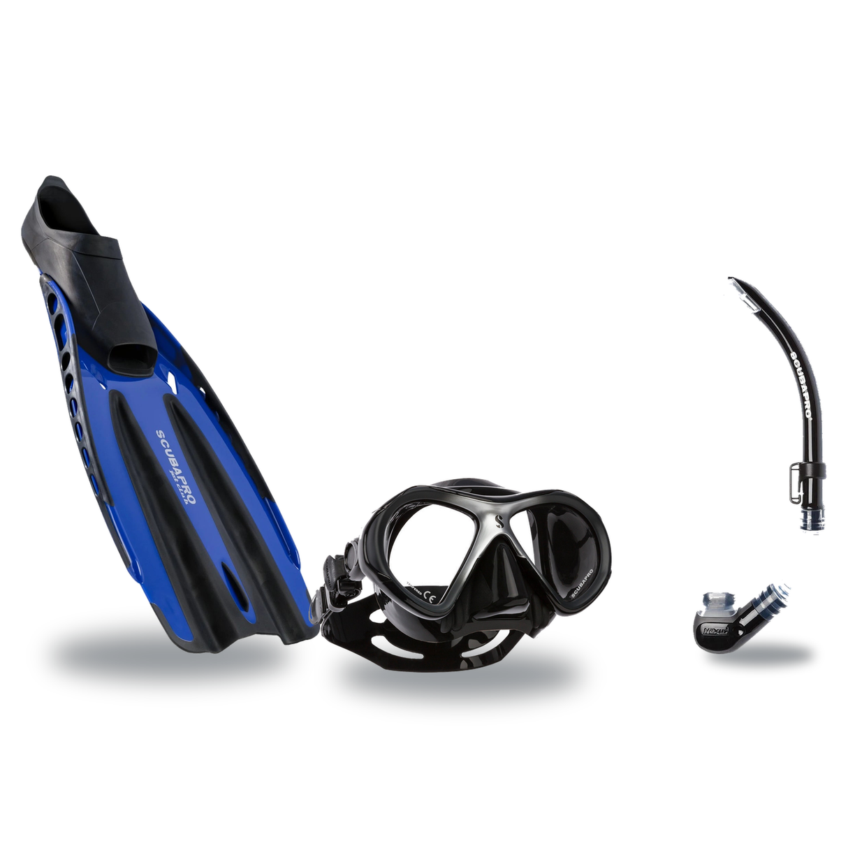 Scubapro Mask Fin Snorkel Package – Zoom, Spectra or Spectra Mini Mask + Nexus Purge Valve Snorkel + Jet Sport Full Foot Fin…