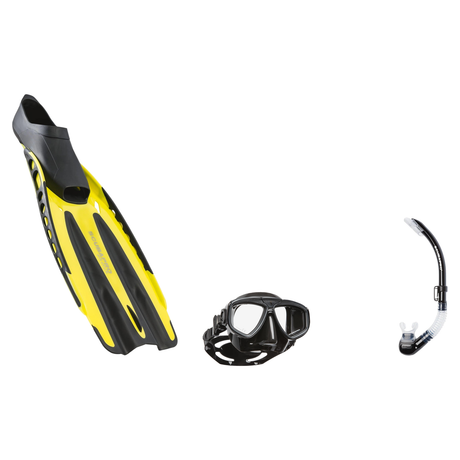 Scubapro Mask Fin Snorkel Package – Zoom, Spectra or Spectra Mini Mask + Nexus Purge Valve Snorkel + Jet Sport Full Foot Fin…