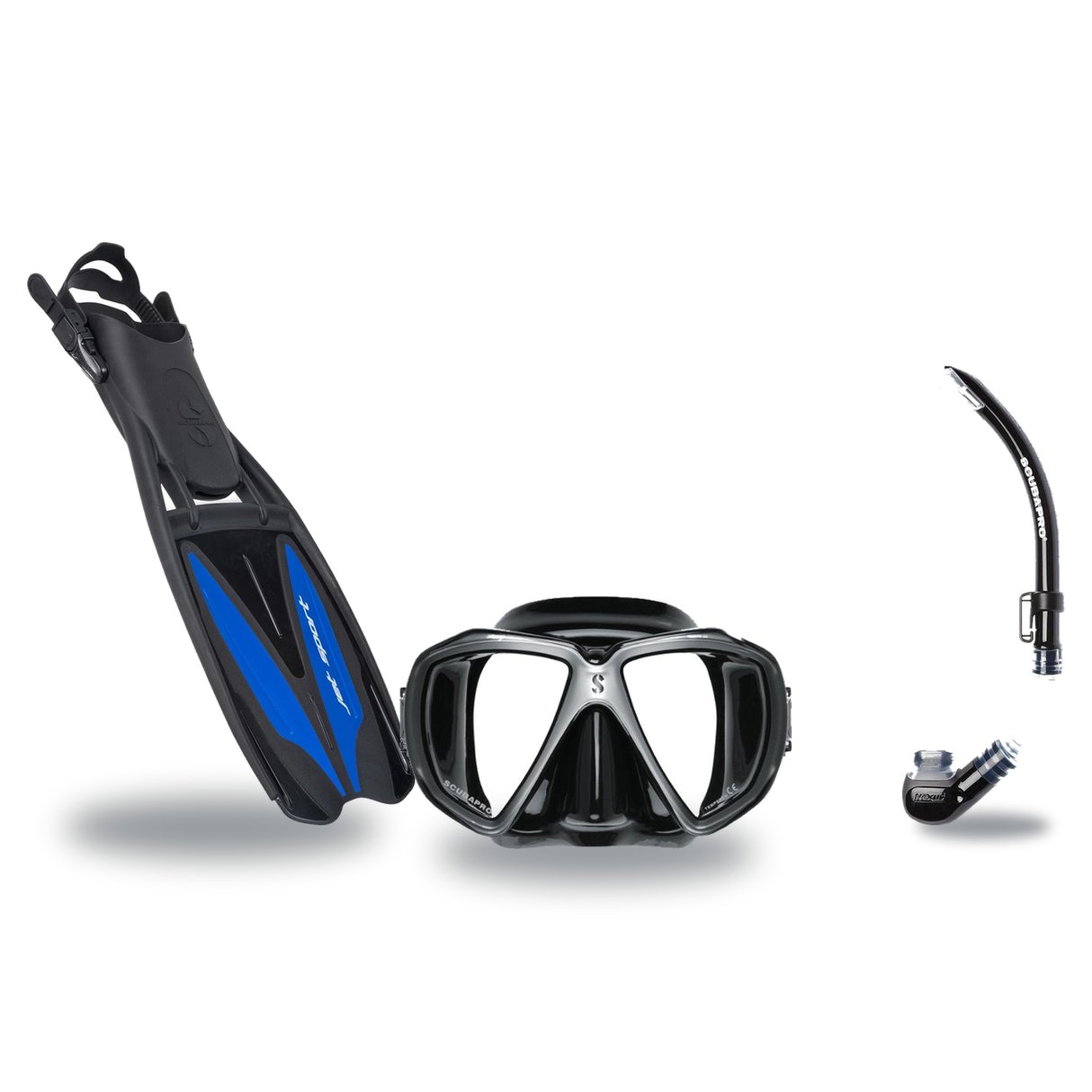 Scubapro Mask Fin Snorkel Package – Zoom, Spectra or Spectra Mini Mask + Nexus Purge Valve Snorkel + Jet Sport Open Heel Fin…