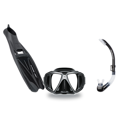 Scubapro Mask Fin Snorkel Package – Zoom, Spectra or Spectra Mini Mask + Nexus Purge Valve Snorkel + Jet Sport Open Heel Fin…