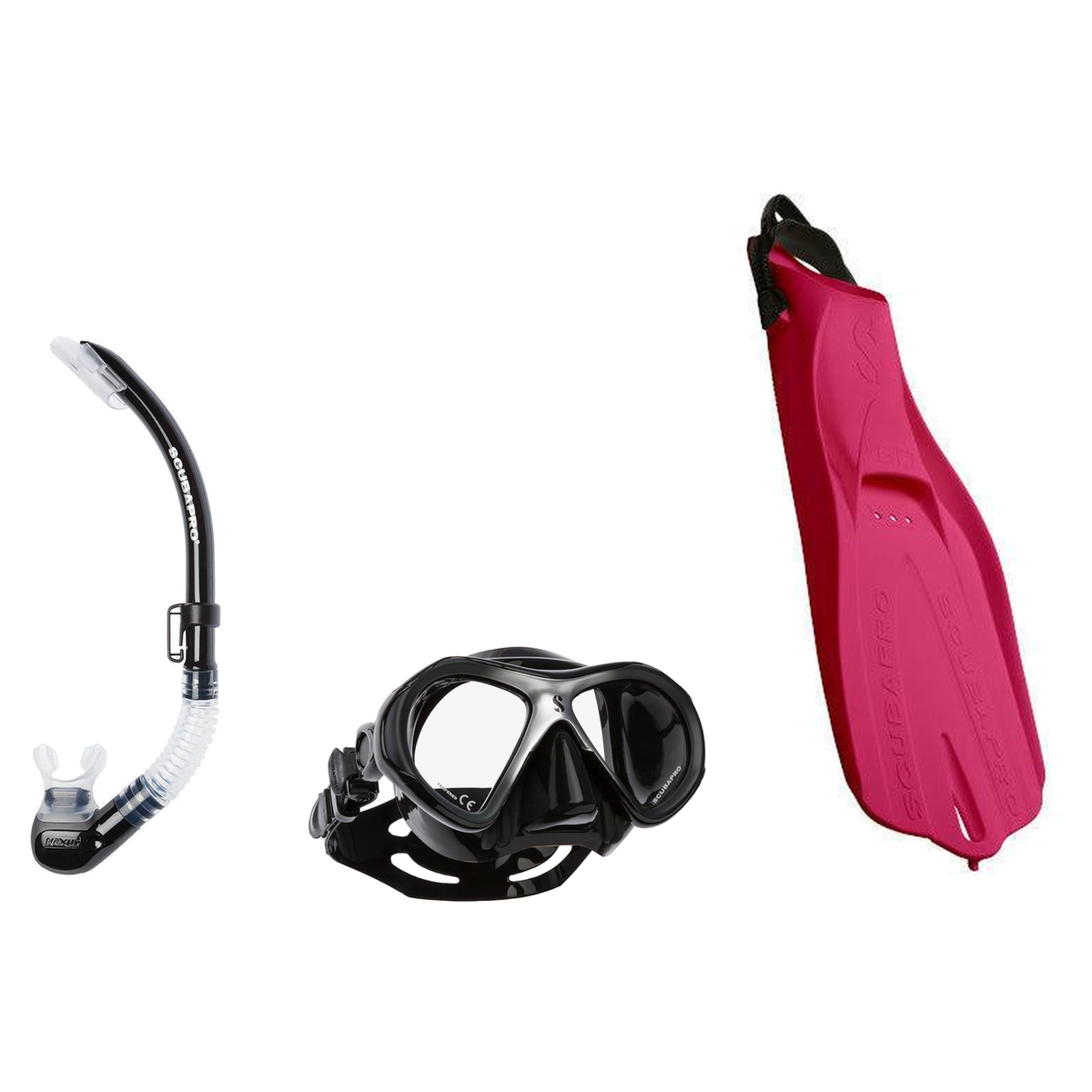 Scubapro Mask Fin Snorkel Package – Zoom, Spectra or Spectra Mini Mask + Nexus Purge Valve Snorkel + Jet Sport Open Heel Fin…
