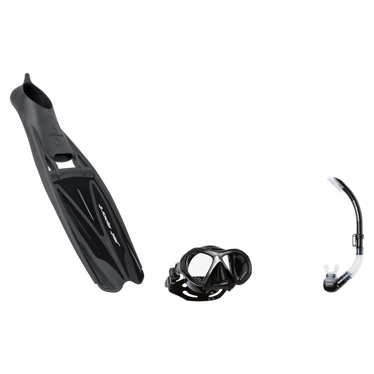 Scubapro Mask Fin Snorkel Package – Zoom, Spectra or Spectra Mini Mask + Nexus Purge Valve Snorkel + Jet Sport Open Heel Fin…