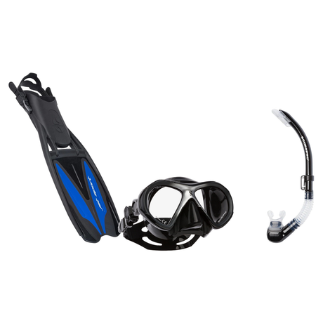 Scubapro Mask Fin Snorkel Package – Zoom, Spectra or Spectra Mini Mask + Nexus Purge Valve Snorkel + Jet Sport Open Heel Fin…