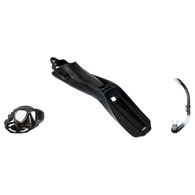 Scubapro Mask Fin Snorkel Package – Zoom, Spectra or Spectra Mini Mask + Nexus Purge Valve Snorkel + S-TEK Open Heel Fins —…