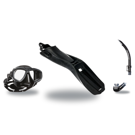 Scubapro Mask Fin Snorkel Package – Zoom, Spectra or Spectra Mini Mask + Nexus Purge Valve Snorkel + S-TEK Open Heel Fins —…