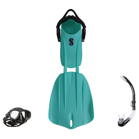 Scubapro Mask Fin Snorkel Package – Zoom, Spectra or Spectra Mini Mask + Nexus Purge Valve Snorkel + Seawing Nova Open Heel…