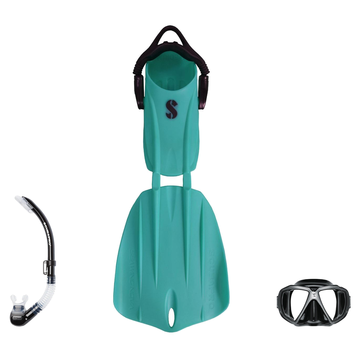 Scubapro Mask Fin Snorkel Package – Zoom, Spectra or Spectra Mini Mask + Nexus Purge Valve Snorkel + Seawing Nova Open Heel…