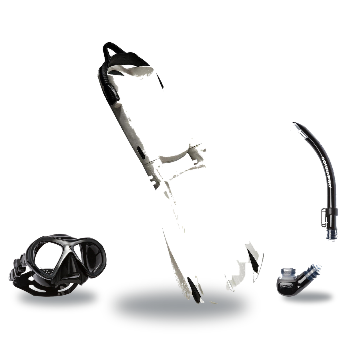 Scubapro Mask Fin Snorkel Package – Zoom, Spectra or Spectra Mini Mask + Nexus Purge Valve Snorkel + Seawing Nova Open Heel…