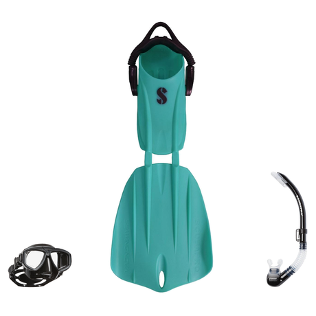 Scubapro Mask Fin Snorkel Package – Zoom, Spectra or Spectra Mini Mask + Nexus Purge Valve Snorkel + Seawing Nova Open Heel…