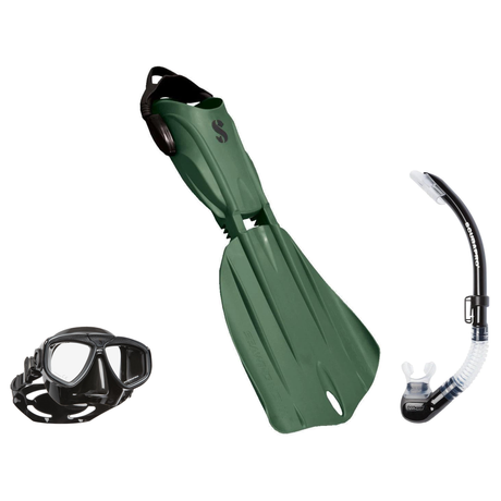 Scubapro Mask Fin Snorkel Package – Zoom, Spectra or Spectra Mini Mask + Nexus Purge Valve Snorkel + Seawing Nova Gorilla Fi…