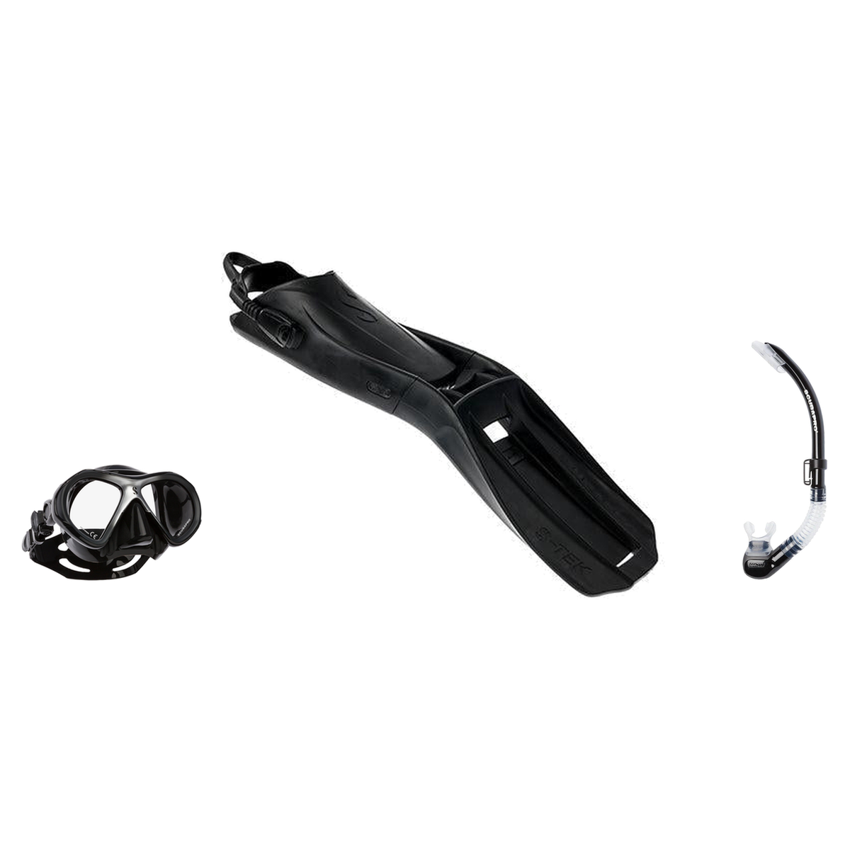 Scubapro Mask Fin Snorkel Package – Zoom, Spectra or Spectra Mini Mask + Nexus Purge Valve Snorkel + Seawing Nova Gorilla Fi…