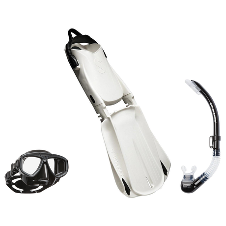 Scubapro Mask Fin Snorkel Package – Zoom, Spectra or Spectra Mini Mask + Nexus Purge Valve Snorkel + Seawing Supernova Fins…
