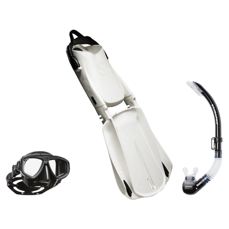 Scubapro Mask Fin Snorkel Package – Zoom, Spectra or Spectra Mini Mask + Nexus Purge Valve Snorkel + Seawing Supernova Fins…