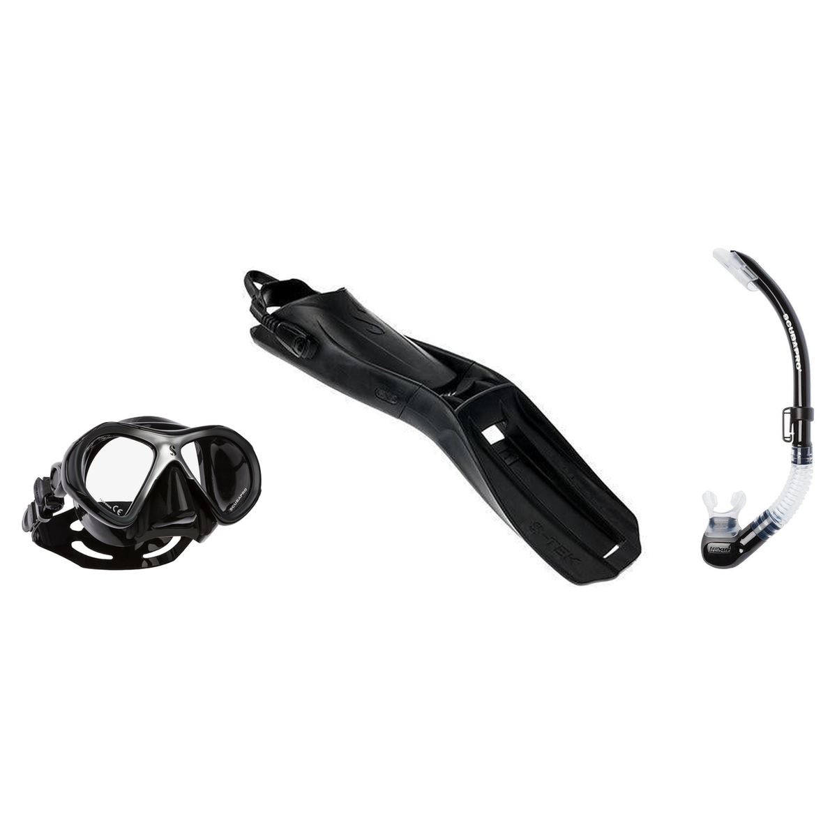 Scubapro Mask Fin Snorkel Package – Zoom, Spectra or Spectra Mini Mask + Nexus Purge Valve Snorkel + Seawing Supernova Fins…