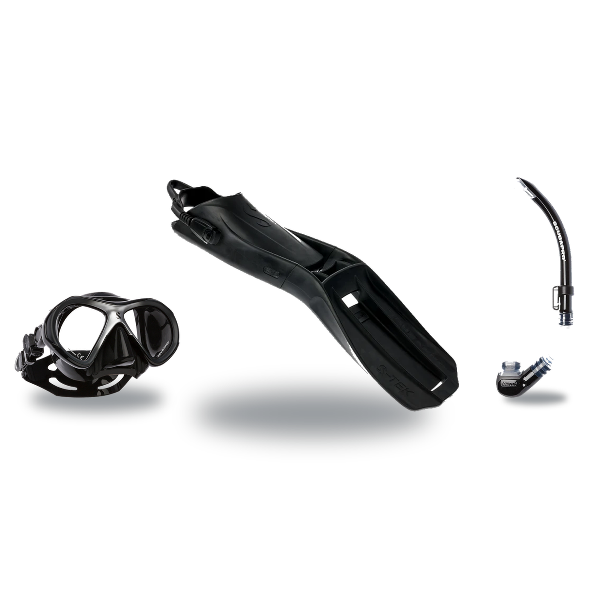 Scubapro Mask Fin Snorkel Package – Zoom, Spectra or Spectra Mini Mask + Nexus Purge Valve Snorkel + Seawing Supernova Fins…