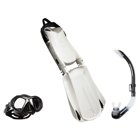 Scubapro Mask Fin Snorkel Package – Zoom, Spectra or Spectra Mini Mask + Nexus Purge Valve Snorkel + Seawing Supernova Fins…