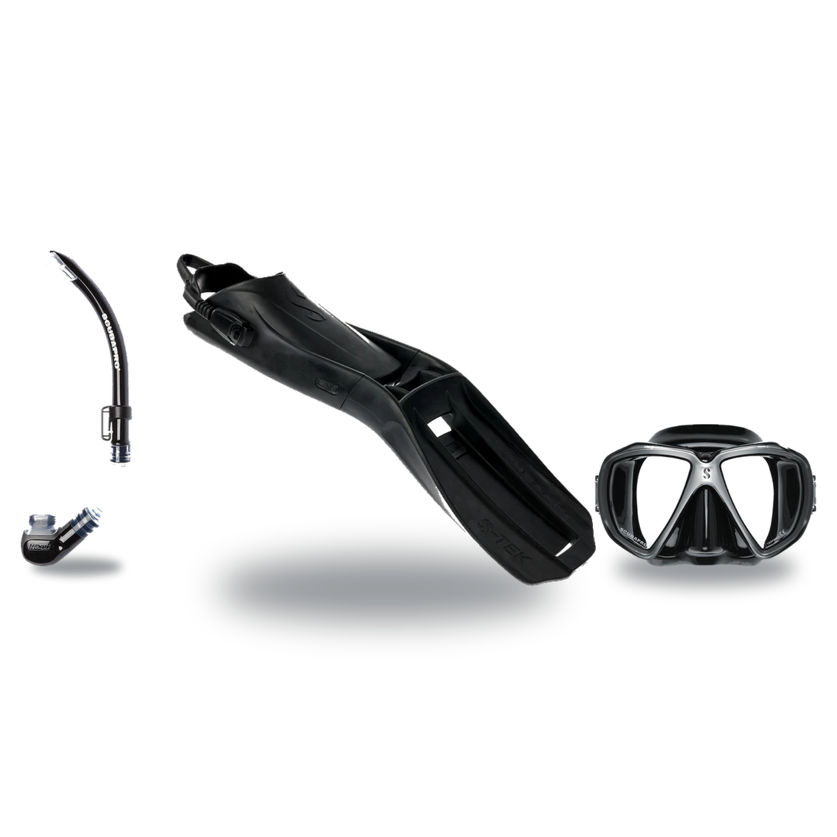 Scubapro Mask Fin Snorkel Package – Zoom, Spectra or Spectra Mini Mask + Nexus Purge Valve Snorkel + Seawing Supernova Fins…
