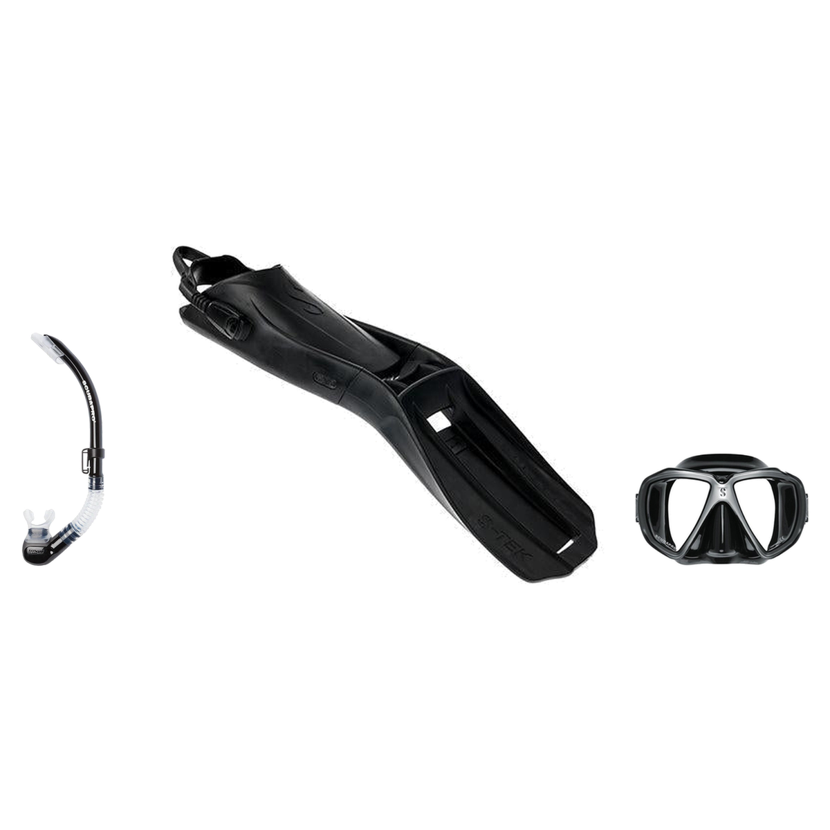 Scubapro Mask Fin Snorkel Package – Zoom, Spectra or Spectra Mini Mask + Nexus Purge Valve Snorkel + Seawing Supernova Fins…