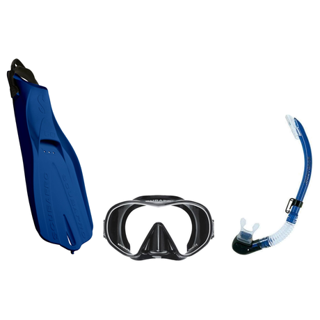 Scubapro Mask Fin Snorkel Package – Solo Frameless, Crystal Vu Plus Purge or Crystal Vu Plus Mask + Nexus Purge Valve Snorke…