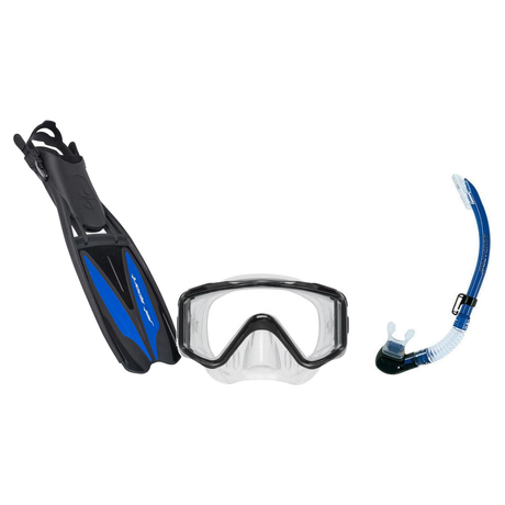Scubapro Mask Fin Snorkel Package – Solo Frameless, Crystal Vu Plus Purge or Crystal Vu Plus Mask + Nexus Purge Valve Snorke…