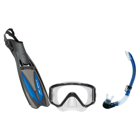 Scubapro Mask Fin Snorkel Package – Solo Frameless, Crystal Vu Plus Purge or Crystal Vu Plus Mask + Nexus Purge Valve Snorke…