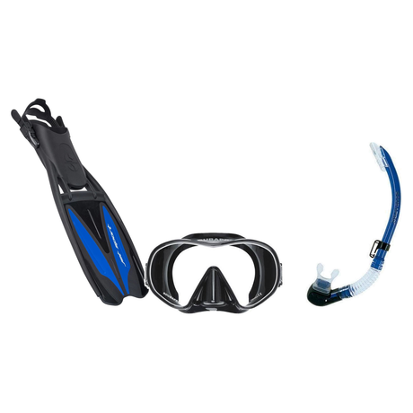 Scubapro Mask Fin Snorkel Package – Solo Frameless, Crystal Vu Plus Purge or Crystal Vu Plus Mask + Nexus Purge Valve Snorke…