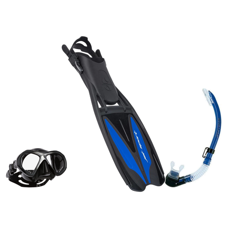 Scubapro Mask Fin Snorkel Package – Spectra, Spectra Mini or Zoom Mask + Nexus Purge Valve Snorkel + GO Travel Fins — Spectr…