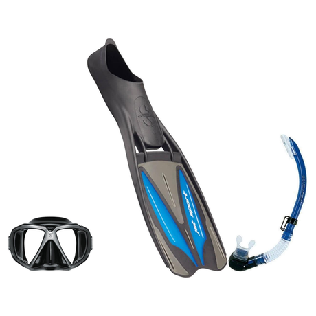 Scubapro Mask Fin Snorkel Package – Spectra, Spectra Mini or Zoom Mask + Nexus Purge Valve Snorkel + GO Travel Fins — Spectr…