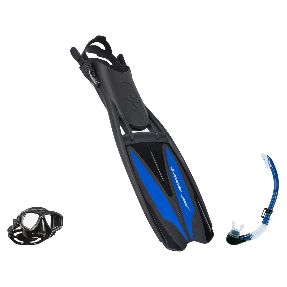 Scubapro Mask Fin Snorkel Package – Spectra, Spectra Mini or Zoom Mask + Nexus Purge Valve Snorkel + GO Travel Fins — Zoom,…