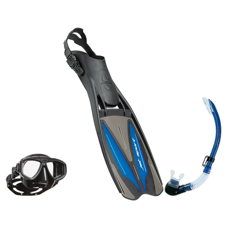 Scubapro Mask Fin Snorkel Package – Spectra, Spectra Mini or Zoom Mask + Nexus Purge Valve Snorkel + GO Travel Fins — Zoom,…