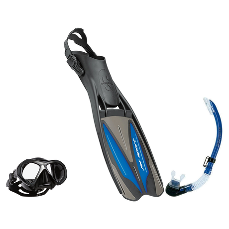 Scubapro Mask Fin Snorkel Package – Spectra, Spectra Mini or Zoom Mask + Nexus Purge Valve Snorkel + GO Travel Fins — Spectr…
